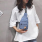 Canvas Bag Women's Casual Simple Solid Color Shoulder Bag Korean Version of Nylon Cloth Cute All-match Messenger Bag