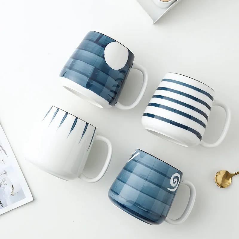 Japanese Creative Ceramic Cup Mug Large Capacity Tea Cup Milk Cup Office Water Cup Coffee Cup Couple Cup