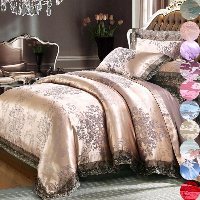 WTEMPO Brand Fashion European and American Cotton Jacquard 4pcs Bedding