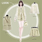 Shorts Set Women Summer Vest Coat Lace Blouse Shorts 3-piece Set Pluz Size Outfits