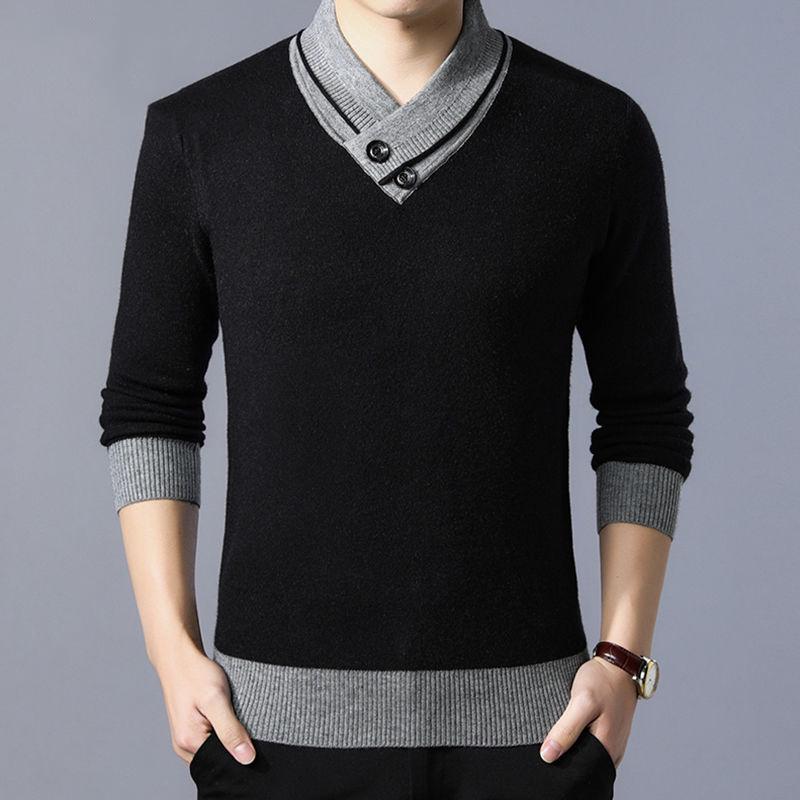 Casual Pull Homme Mens Sweater Men Clothes 2019 Autumn Winter Wool Pullover Men Long Sleeve Knitwear