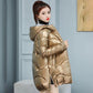 Disposable Cotton Clothes Women's Bright Cotton Coat Women's Short Winter Loose and Colorful Hooded Down Cotton Warm Thick Coat