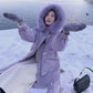 Good Quality Winter Cotton-padded Jacket Women's Mid-length Down Padded Jacket Thickened Warmth Over The Knee Large Fur Collar Padded Jacket