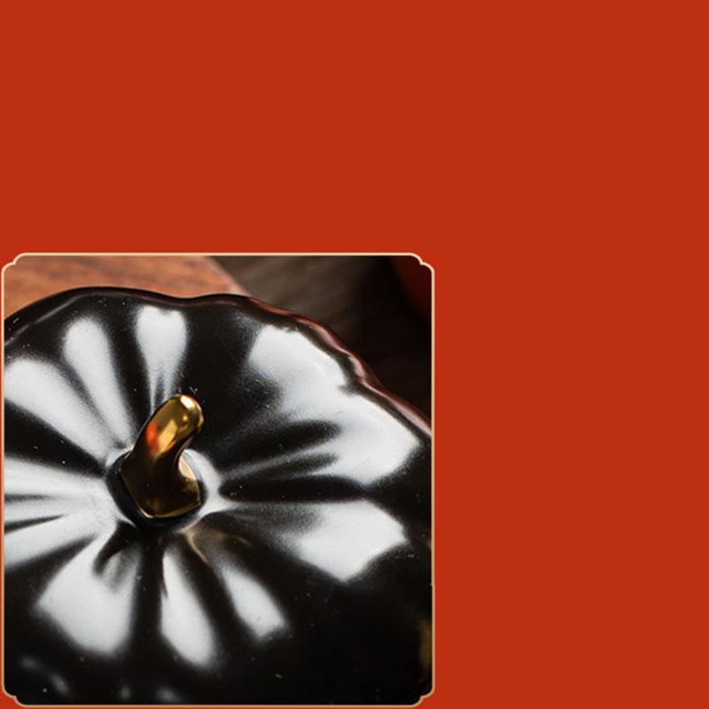 Nordic Creative Cute Pumpkin Soup with Coven Bowl Ceramic Rice Bowl Baking Tableware Dessert Soup Bowl Sprinkler Stew