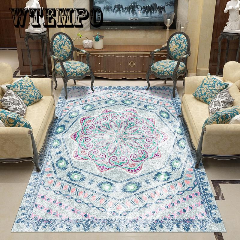 Moroccan Style Large Carpet Soft  Home Decor Children Room Non-slip Carpets for Living Room