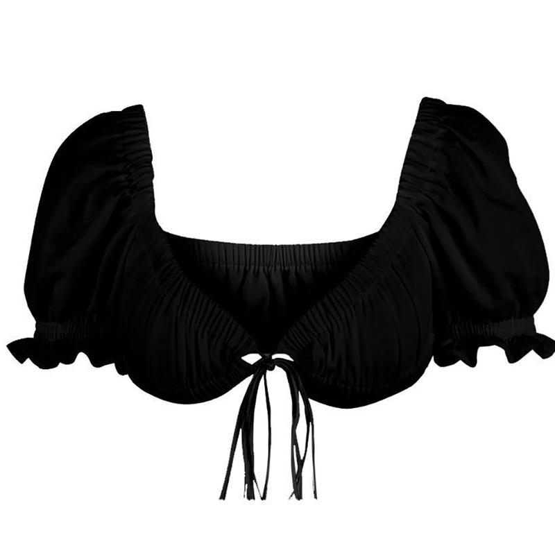WTEMPO Sexy Navel Low-cut Top Vest Straps Short Sleeve Party T-shirt Women