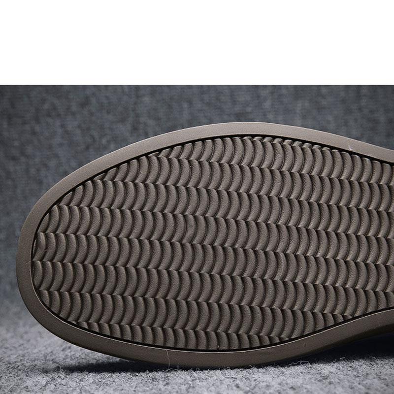 Men's Shoes Spring and Summer Sports and Leisure Shoes British Casual Black Leather Shoes Trend All-match Men's Comfortable Sneakers