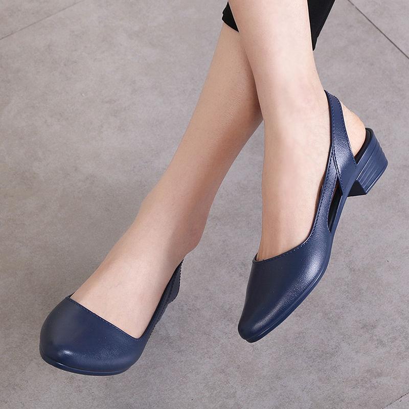 New Fashion Casual Sandals Female Korean Style Shallow Mouth Flat Outer Wear Jelly Sandals and Slippers