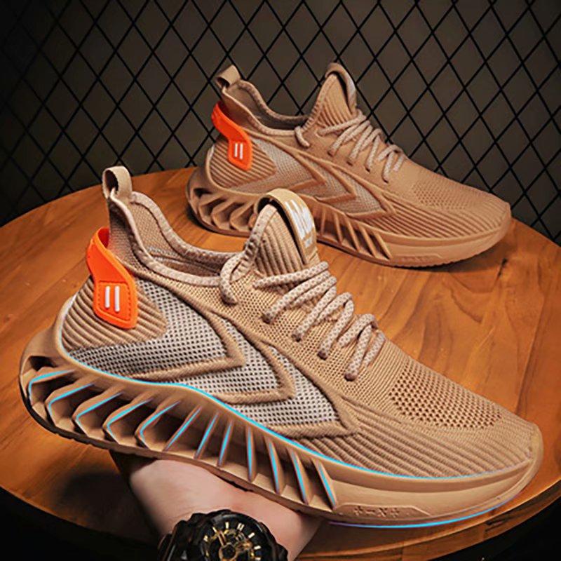KYLIN Men's Shoes Casual Sports Shoes Flying Shuttle Breathable Blade Cushioning Tide Shoes Mesh Tennis Shoes