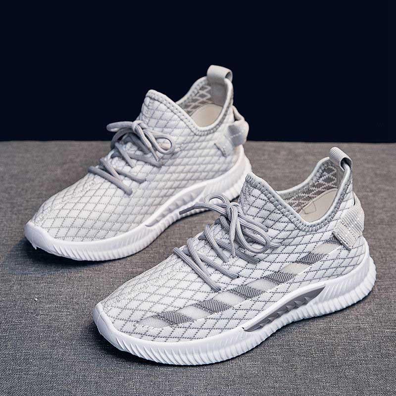 Plus Size 35-40 Summer Women Sneakers Students Knitting Breathable Running Basketball Shoes Shockproof Non-slip Pink Shoes