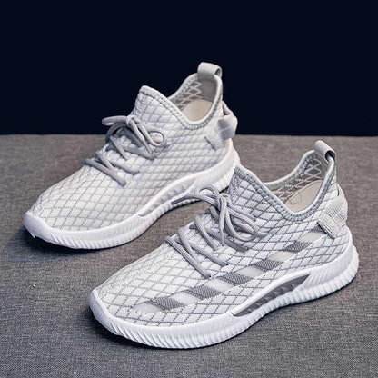 Plus Size 35-40 Summer Women Sneakers Students Knitting Breathable Running Basketball Shoes Shockproof Non-slip Pink Shoes