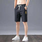 Ice Silk Men's Casual Pants Men's All-match Quick-drying Straight-leg Pants Sports Running Five-point Pants Men's Thin Beach Shorts Men