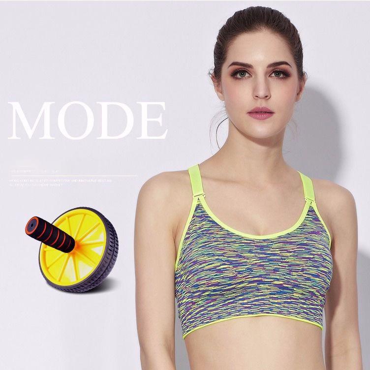 Underwear Non-wire Sports Bra, Large Size Non-magnetic Shockproof and Quick-drying Beauty Back Sleep Yoga Running Fitness Bra Can Be Worn Outside