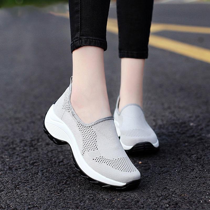 Women Platform Sneakers Spring Ladies Wedges Casual Shoes Women Trainers Comfortable Femme Height Increasing Women Shoes