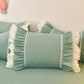 Two Solid Color Lace Pillowcases Skin-friendly Sanding Pillowcase Single and Double Children Pillowcase Inner Liner Cover