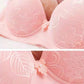 Large Size Thin Skin-friendly Bra Three-breasted Women's Underwear Without Steel Ring Comfortably Gathered