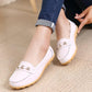 Spring and Autumn Soft Bottom Mother Shoes Beef Tendon Bottom Women's Shoes Flat Beanie Shoes Non-slip Comfortable Shoes