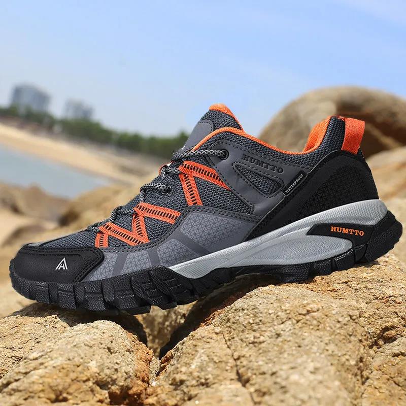 Outdoor Hiking Shoes Men's Lightweight Sports Hiking Shoes Non-slip Waterproof Wear-resistant Large Size Sports Shoes