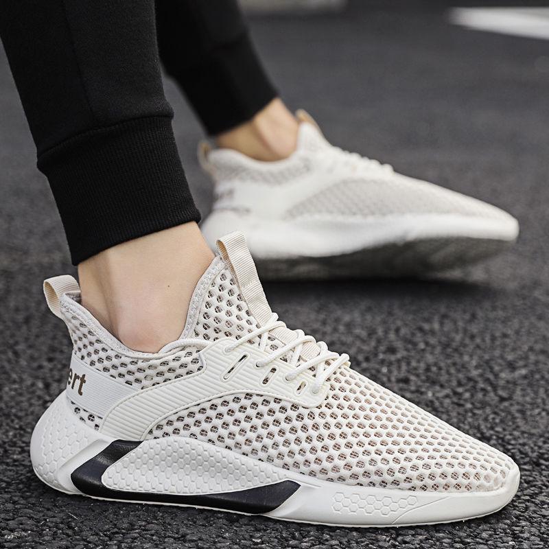 Running Shoes Men Fashion Mesh Sneakers Male Sport Shoes Lace-Up Lightweight Shoes Male Zapatos De Mujer Training Trainers Men