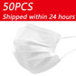 Disposable protective mask dustproof 3 layers non-woven fabric white mask unisex protection