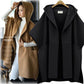 Autumn and Winter Women Bat Sleeve Woolen Cape Coat Large Size Female Casual Loose Warm Coat