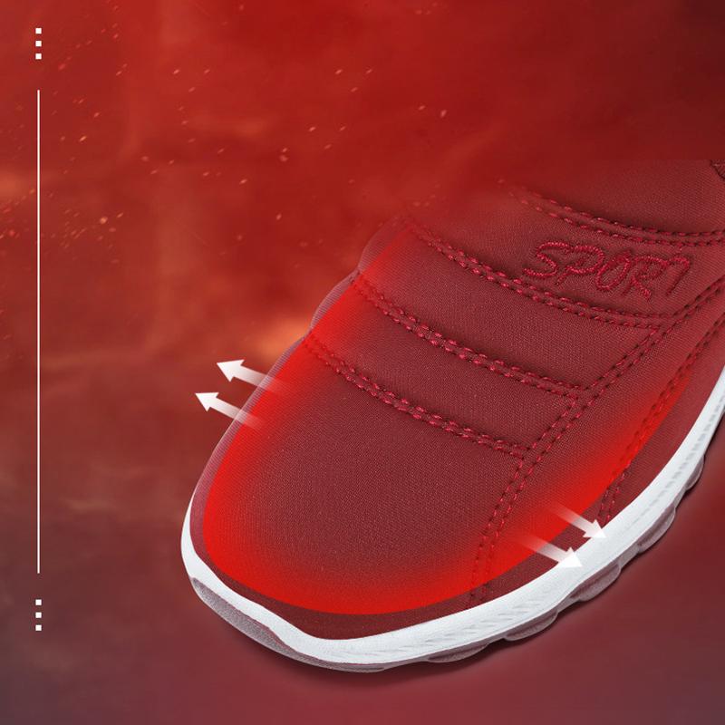 Plus Velvet Thick Women's Sports Shoes Fashion Casual Warm Shoes Non-slip Shock Absorption Winter Running Shoes