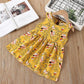 Summer Toddler Baby Kids Girls Sleeveless Ribbons Bow Floral Dress Princess Dresses Girls Clothing Kids Casual Dresses