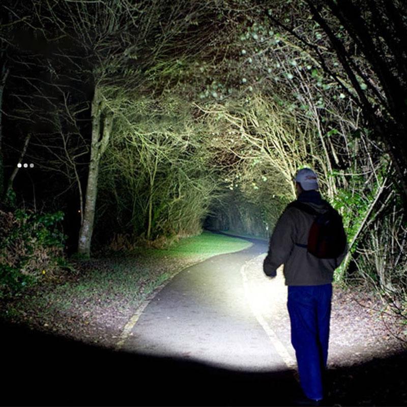 Led Zoom Flashlight Strong Light Rechargeable Super Bright Special Forces Long-range Waterproof Self-defense Household Outdoor Electric Light Small