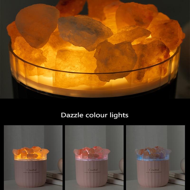 Portable Crystal Aromatheraphy Humidifier USB Wireless Aroma Essential Oil Diffuser Air Humidificador with Atmosphere Lamp Home