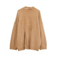 Casual Soft Women Sweater Pullovers Long-sleeve Split-breasted Velvet Sweater Female Knitted Sweater