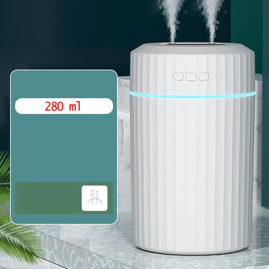 280ml Dual Nozzle Air Humidifier USB Portable Electric Sprayer Aroma Diffuser for Home Office Car