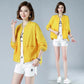 Printed Solid Color Sun Protection Clothing Women's Long-sleeved Light Women's Short Jacket Casual All-match Summer Sun Protection Shirt