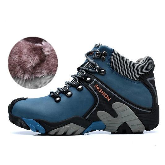 Men's Cotton Shoes Hiking Anti-skiing Shoes Warm Plus Velvet Martin Boots Waterproof Cotton Shoes