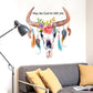 [sticker ]New Cartoon Hand -Painted Horns Feathers Wall Stickers For Kids Rooms Nursery Children De