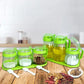 Household Kitchen Glass Condiment Box Set Soy Sauce Seasoning Salt Shaker Tank Storage Box