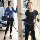 5PCS Women's Sports Suit Four Seasons Yoga Clothing Suit Running Sportswear Running Suit Gym Fitness Clothing Active Wear Elastic Stretch Outwear