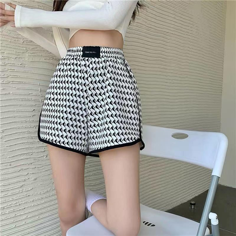 Casual Loose Summer Shorts Women High Waist Printed Short Pants All-match Korean Steetwear High Waist Wide Leg Sports Pants All Match Short Bottoms