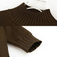 Women's Sweater Autumn and Winter 2021 New Fashion Mid-length Loose Korean Knitwear Half Turtleneck Sweater Skirt Top