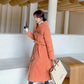 Women's Mid-length Down Padded Jacket, Long Coat, Thick Slim Temperament Padded Jacket