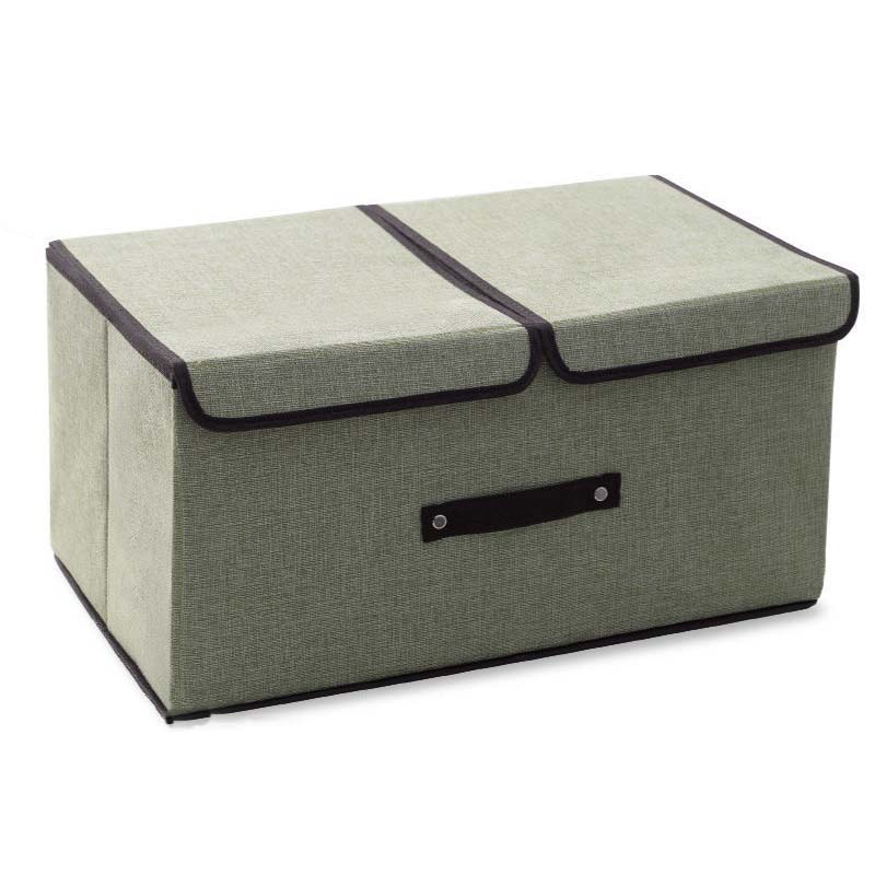 Cloth Storage Box Double Cover Storage Box Foldable Underwear Socks Book Storage Box