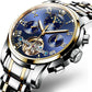 Top Luxury Brand Mens Leisure Automatic Machinery Watch Fashion Business Waterproof Sports Clock