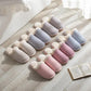 Autumn and Winter Pure Cotton Slippers Striped Design Indoor Non-slip Soft-soled Shoes Warm Simple Plush Cotton Shoes