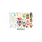 [Wall sticker] cartoon colorful chandelier childeren wall stickers for kids rooms nursery children b