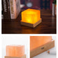 Himalayan Crystal Salt Table Lamp Mini Led Wooden Night Light Usb Desk Lamp Creative Bedside Lamp