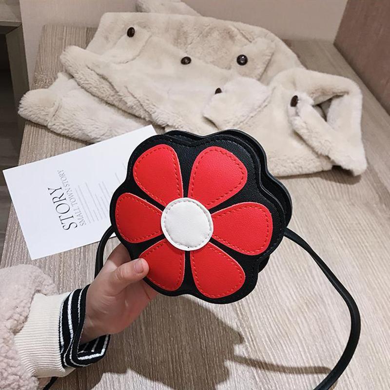 Children's Flower Bag Cute Princess Bag Bucket Bag Crossbody Bags Cute Small Mini PU Bag Girl Student Outing Trip