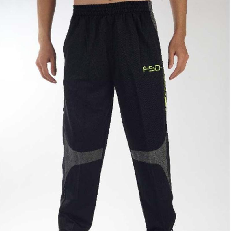 Casual Cycling Pants Men's Training Football Trousers Training Pants Leg Tight Zipper Pants Track and Field Black Sports Pants