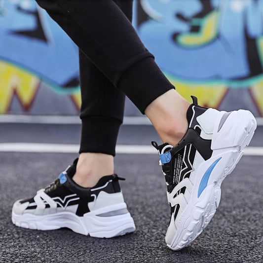 Daddy shoes Men's reflective sports shoes fashion breathable casual shoes non-slip wear-resistant