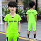 Children's Clothing Summer Short-sleeved Suit Breathable Light Thin Sports Clothing Leisure Sports Two-piece Set