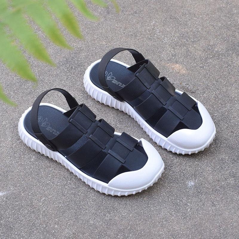 Men's Sporty Sandals for Driving Outside Drifting on The Beach Breathable Hole Shoes Slippers