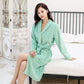 Flannel Nightgown Thick Coral Fleece Bathrobe Ladies Homewear Sleep Long Sleeve Autumn and Winter Leisure Long